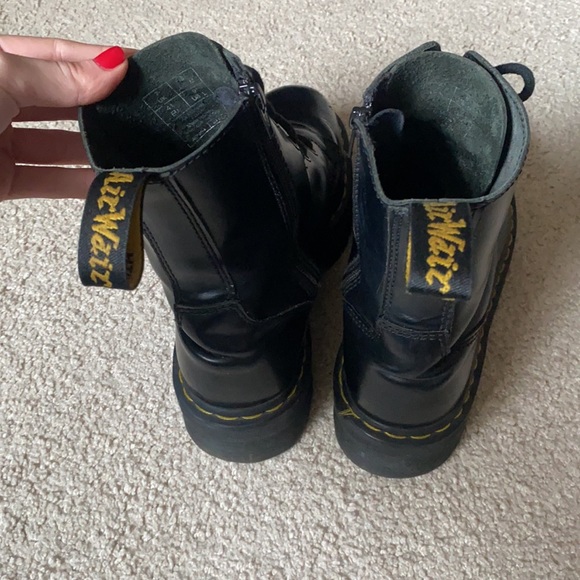 Doc Martens Black Platform Jadon Leather Boots European 41 - Picture 6 of 9